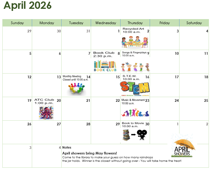 events the month of April