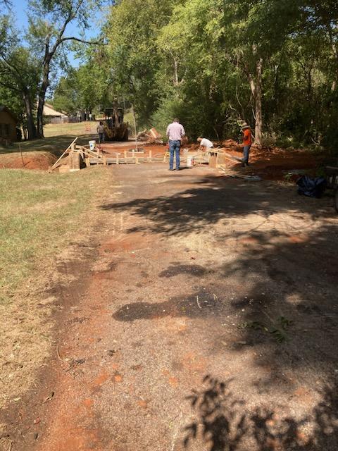 men working on culvert