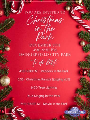 Invitation to Christmas in the Park